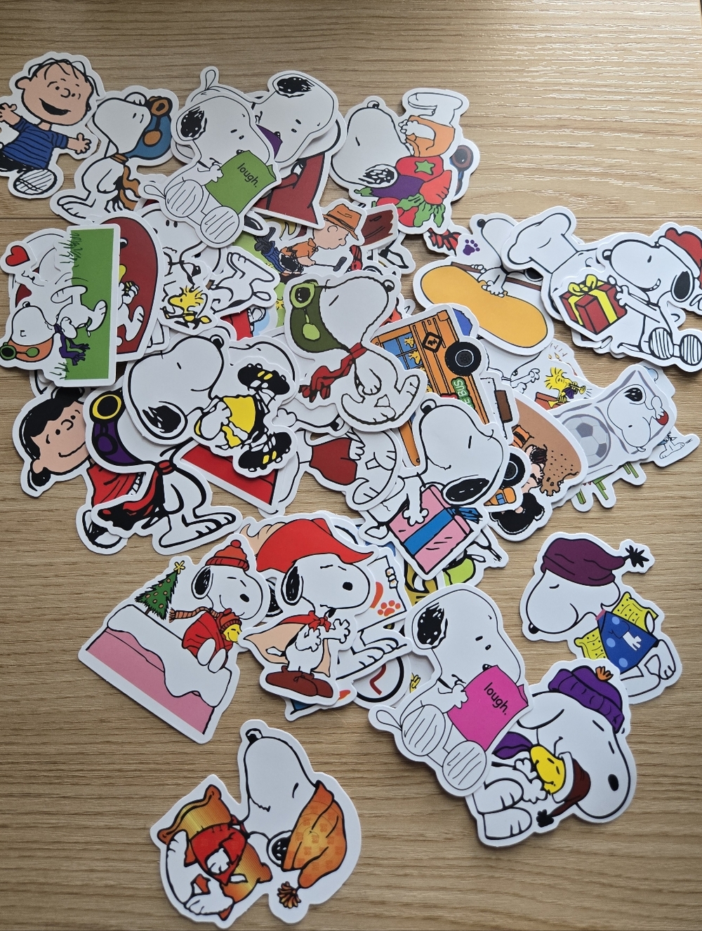 Snoopy / Peanuts Stickers 50 Pack - No Duplicates